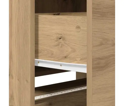 Tv Skapis Ar Led Gaismām Mākslīgā Ozola 162 X 34 X 40 Cm Vidaxl