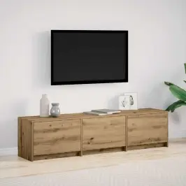 Tv Spinta Su Led Su Stalčių Meistrų Ąžuolas 162 X 34 X 40 Cm