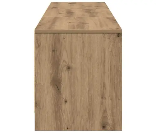 Tv Skapis Ar Led Gaismām Mākslīgā Ozola 162 X 34 X 40 Cm Vidaxl