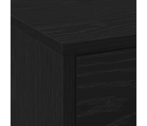 Tv Skapis Ar Led Gaismām Melns Ozolkoks 162 X 34 X 40 Cm Vidaxl