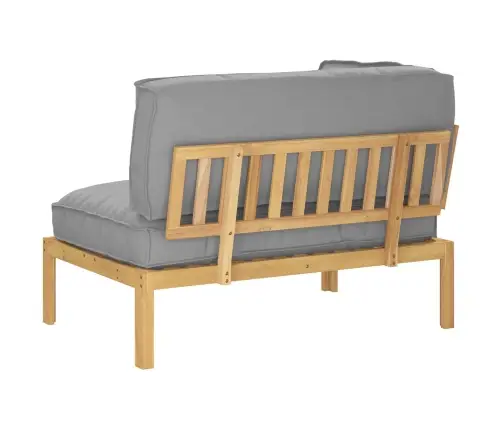 Sofos Komplektas Pilka 132 X 92 X 69 Cm Kietos Akacijos Mediena