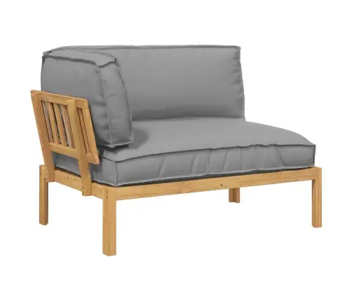 Sofos Komplektas Pilka 132 X 92 X 69 Cm Kietos Akacijos Mediena