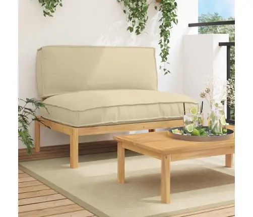 Diivanikomplekt Padjaga Beež 120 X 92 X 69 Cm Tugev Akatsiapuu