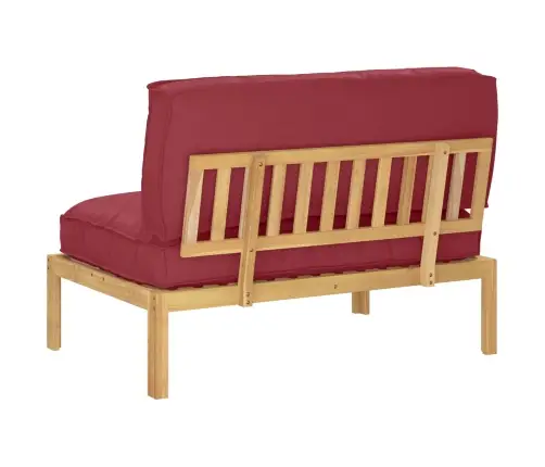 Diivanikomplekt Veinpunane 120 X 92 X 69 Cm Tugev Akatsiapuu