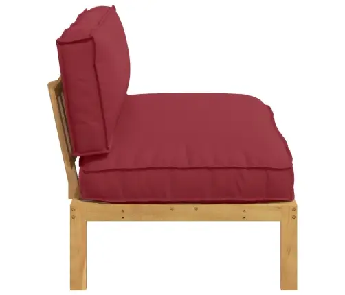 Diivanikomplekt Veinpunane 120 X 92 X 69 Cm Tugev Akatsiapuu