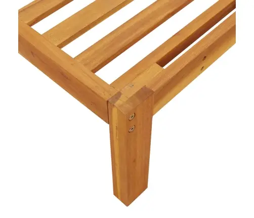 Dīvānu Komplekts Antracīts 240 X 80 X 69 Cm Cietā Akācijas Koks Vidaxl