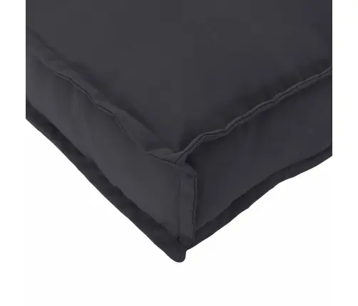 Dīvānu Komplekts Melna 240 X 80 X 69 Cm Cietā Akācijas Koks Vidaxl