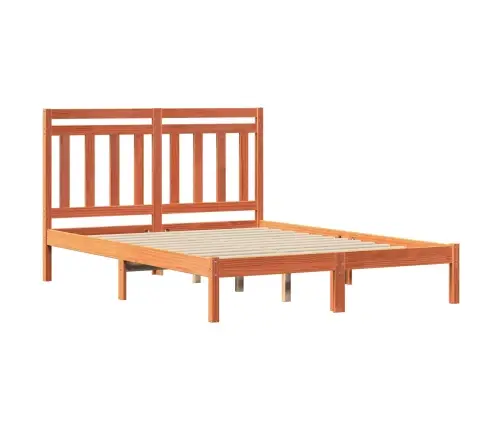 Lovos Rėmas 2 Pcs Vaško Ruda 150 X 200 Cm Kietos Pušies Mediena