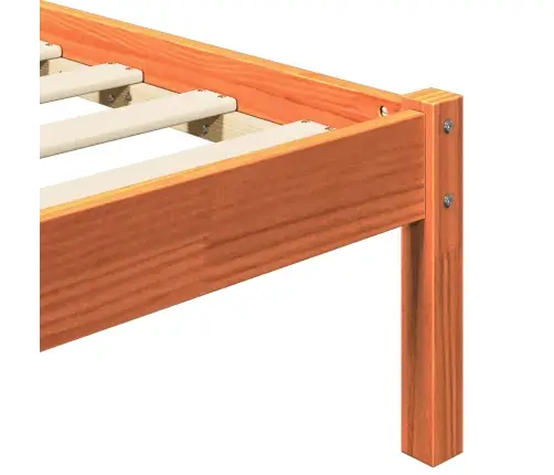 Lovos Rėmas Vaško Ruda 180 X 200 Cm Kietos Pušies Mediena