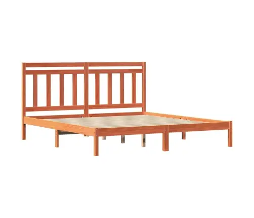 Lovos Rėmas Vaško Ruda 180 X 200 Cm Kietos Pušies Mediena