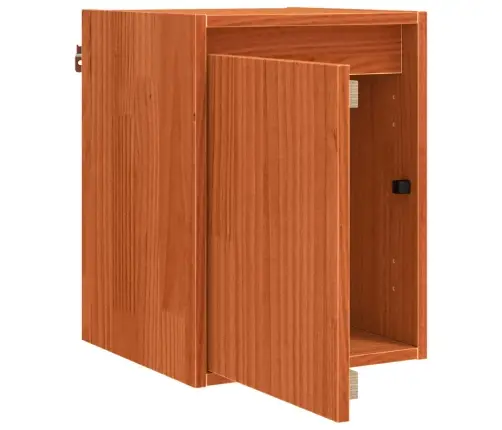 Seinekapp Uksega 2 Pcs Vahapruun 30 X 30 X 40 Cm Tahke Mänd