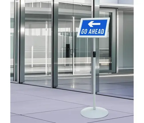 Pedestāla Plakātu Statīvs Sudraba 33 X 33 X 123 Cm Vidaxl