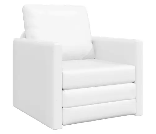 Sulankstomas Sofas-Lova Balta 74 X 77 X 81 Cm Pvc