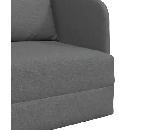 Sulankstomas Sofas-Lova Tamsiai Pilka 65 X 80 X 83 Cm Audinys