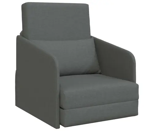 Sulankstomas Sofas-Lova Tamsiai Pilka 65 X 80 X 83 Cm Audinys