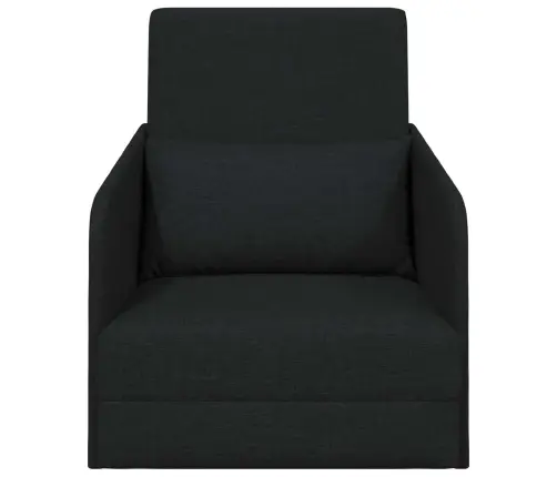Sulankstomas Sofas-Lova Juoda 65 X 80 X 83 Cm Audinys