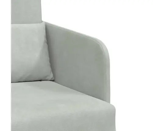 Saliekamais Dīvāns Gultas Gaiši Pelēks 65 X 80 X 83 Cm Samts Vidaxl