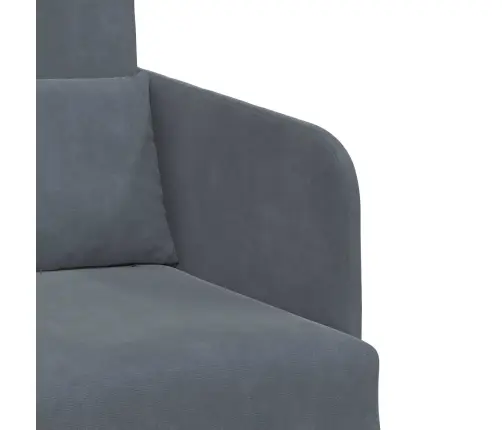 Saliekamais Dīvāns Gultas Tumši Pelēks 65 X 80 X 83 Cm Samts Vidaxl