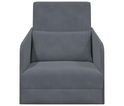 Saliekamais Dīvāns Gultas Tumši Pelēks 65 X 80 X 83 Cm Samts Vidaxl