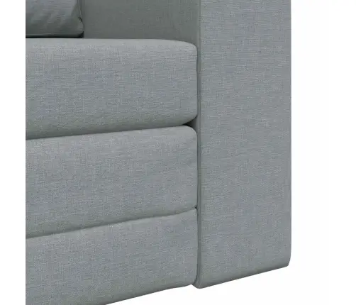 Sulankstomas Sofas-Lova Šviesiai Pilka 98 X 71 X 83 Cm Audinys