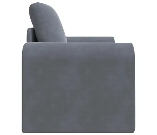 Sulankstomas Sofas-Lova Tamsiai Pilka 98 X 71 X 83 Cm Aksomas