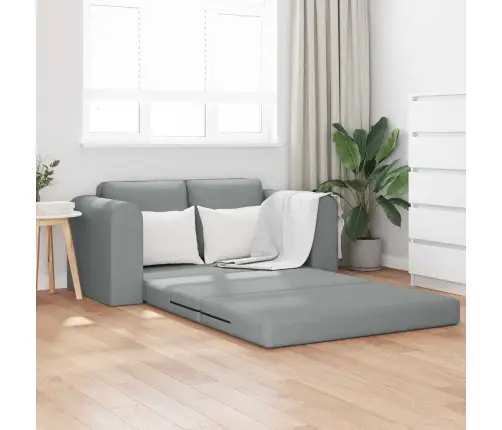 Sulankstomas Sofas-Lova Šviesiai Pilka 148 X 71 X 83 Cm Audinys