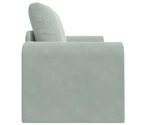 Saliekamais Dīvāns Gultas Gaiši Pelēks 148 X 71 X 83 Cm Samts Vidaxl