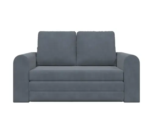 Saliekamais Dīvāns Gultas Tumši Pelēks 148 X 71 X 83 Cm Samts Vidaxl