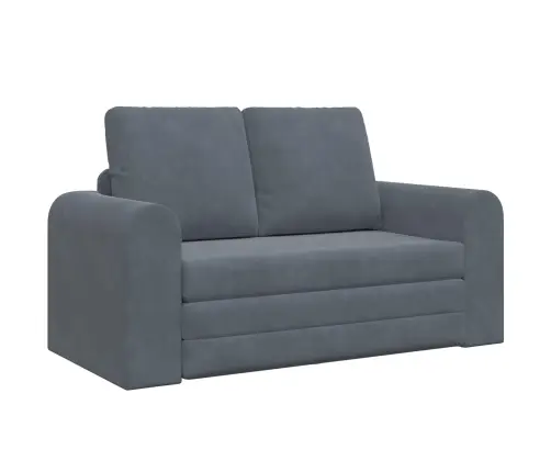 Saliekamais Dīvāns Gultas Tumši Pelēks 148 X 71 X 83 Cm Samts Vidaxl