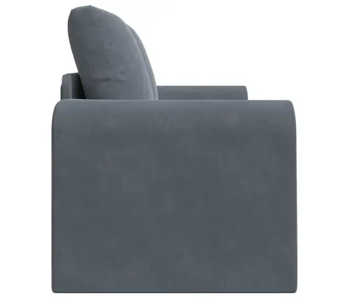 Saliekamais Dīvāns Gultas Tumši Pelēks 148 X 71 X 83 Cm Samts Vidaxl