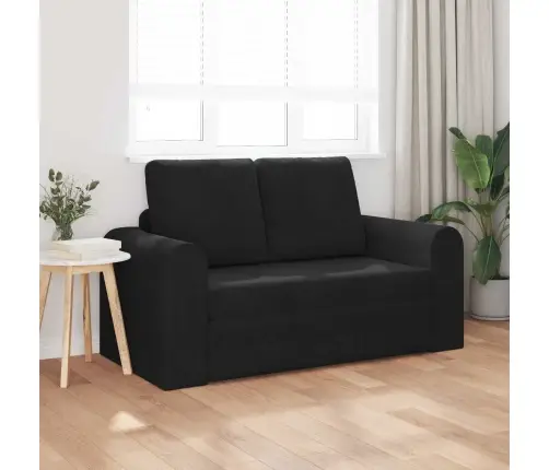 Saliekamais Dīvāns Gultas Melna 148 X 71 X 83 Cm Samts Vidaxl