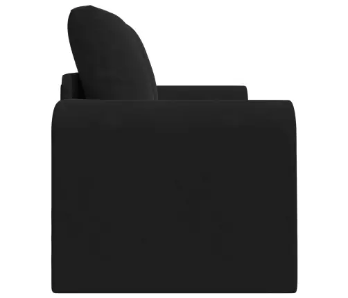 Saliekamais Dīvāns Gultas Melna 148 X 71 X 83 Cm Samts Vidaxl