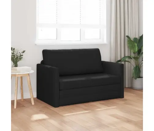 Sulankstomas Sofas-Lova Juoda 124 X 71 X 78 Cm Audinys