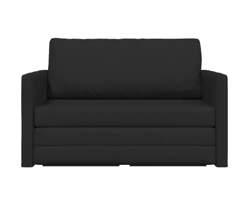 Sulankstomas Sofas-Lova Juoda 124 X 71 X 78 Cm Audinys