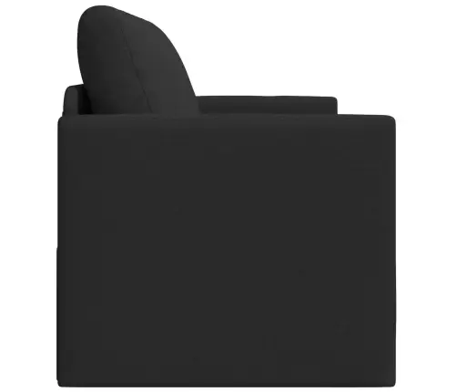 Sulankstomas Sofas-Lova Juoda 124 X 71 X 78 Cm Audinys