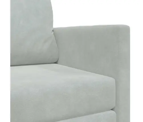 Saliekamais Dīvāns Gultas Gaiši Pelēks 124 X 71 X 78 Cm Samts Vidaxl