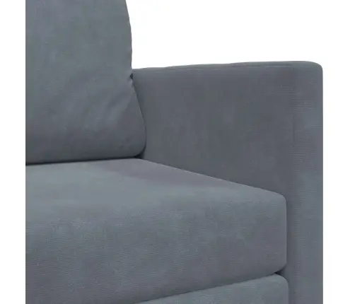 Saliekamais Dīvāns Gultas Tumši Pelēks 124 X 71 X 78 Cm Samts Vidaxl