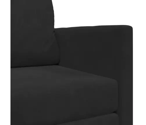 Saliekamais Dīvāns Gultas Melna 124 X 71 X 78 Cm Samts Vidaxl