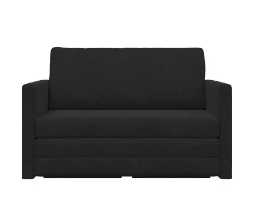 Saliekamais Dīvāns Gultas Melna 124 X 71 X 78 Cm Samts Vidaxl