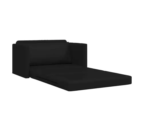 Sulankstomas Sofas-Lova Juoda 124 X 71 X 78 Cm Pvc