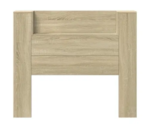 Galvas Dēlis Ar Led Ar Plauktu Sonoma 120 X 16,5 X 103,5 Cm Vidaxl