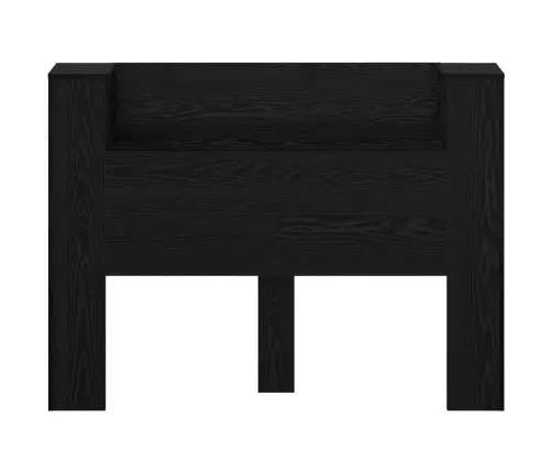 Galvas Dēlis Ar Led Melns Ozolkoks 140 X 16,5 X 103,5 Cm Vidaxl