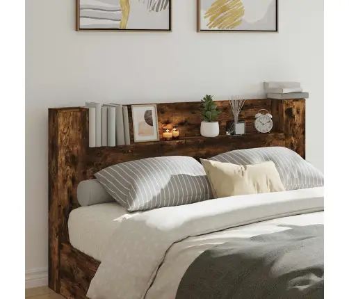 Peatoe Kapp Koos Led-Iga Suitsetatud Tamm 180 X 16,5 X 103,5 Cm