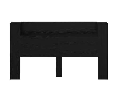 Galvas Dēlis Ar Led Melns Ozolkoks 180 X 16,5 X 103,5 Cm Vidaxl