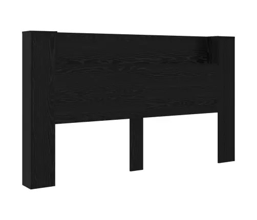 Galvas Dēlis Ar Led Melns Ozolkoks 180 X 16,5 X 103,5 Cm Vidaxl