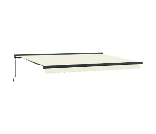 Izvelkams Jumtiņš Krema Un Pelēka 400 × 300 Cm Vidaxl