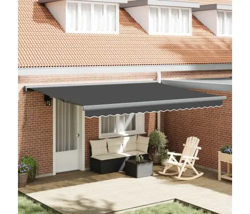 Ištraukiama Markizė Antracito Ir Pilka 400 × 300 Cm