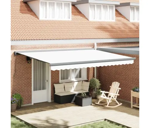 Izvelkams Jumtiņš Balts 4 ×3 M Audekls Vidaxl