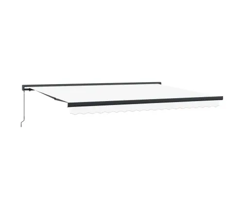 Izvelkams Jumtiņš Balts 4 ×3 M Audekls Vidaxl