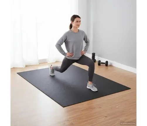 Sporta Aizsardzības Paklājs Melna 213 X 152 X 0,6 Cm Pvc Vidaxl